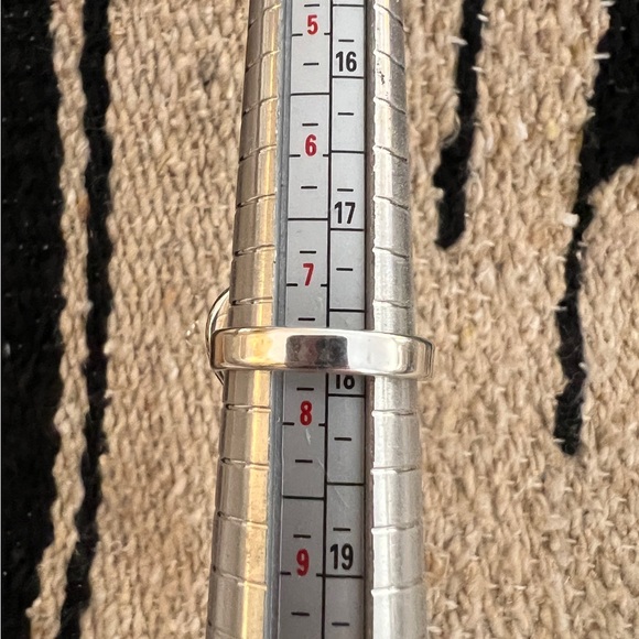 ❤️ Red Dahlia Kingman Turquoise 925 Heart Ring Navajo Southwestern Adj 6.8G - Picture 13 of 15